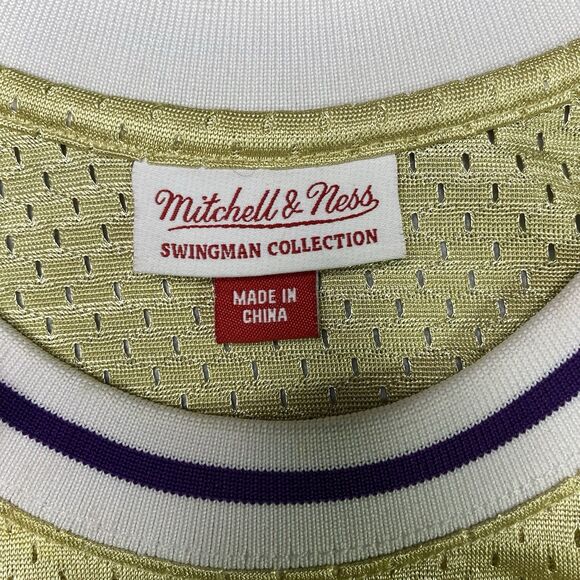 MITCHELL & NESS Shaquille O'Neal #34 Swingman Jersey LA Lakers 96-97 Mens L Gold - Picture 5 of 11